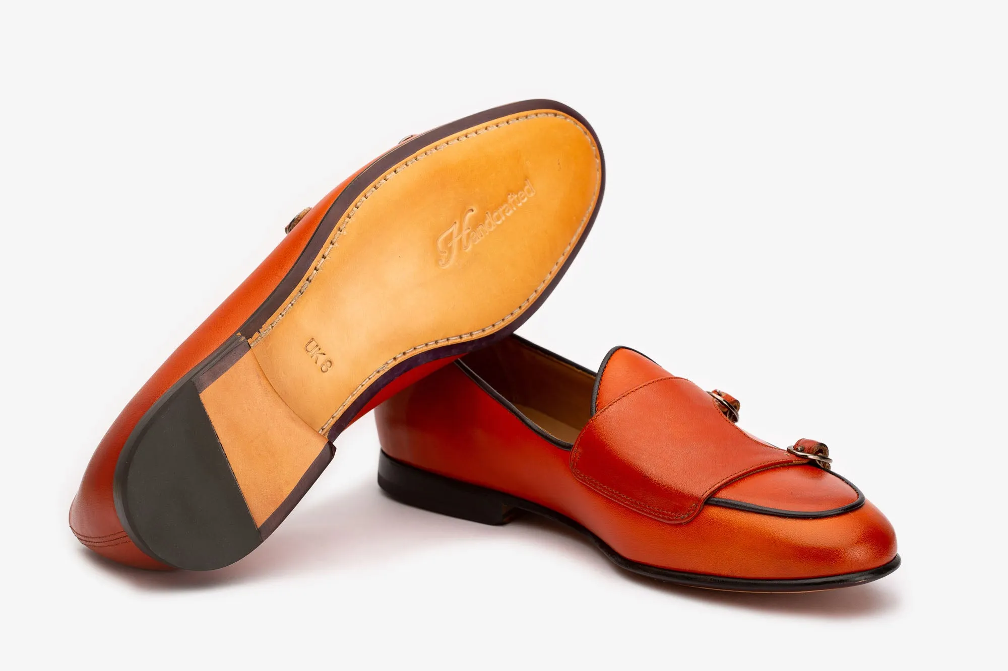 Orange Batwing Slipons