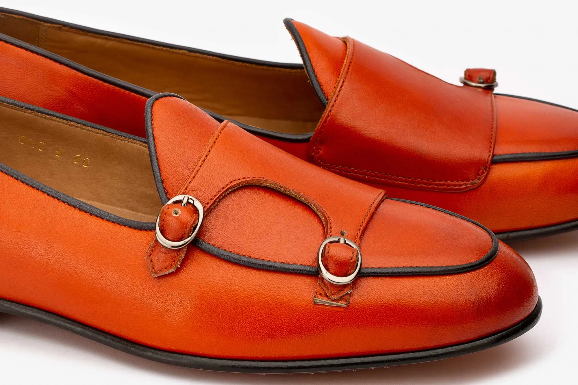 Orange Batwing Slipons