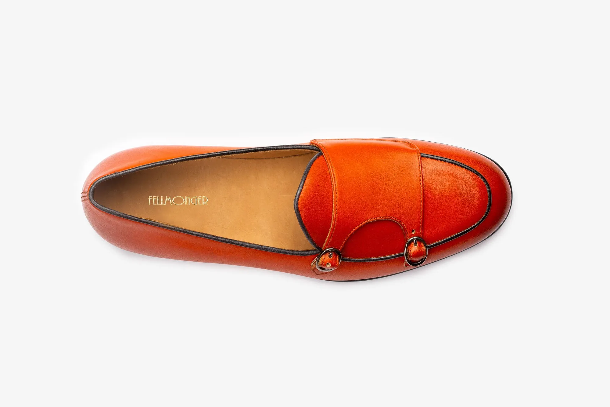 Orange Batwing Slipons