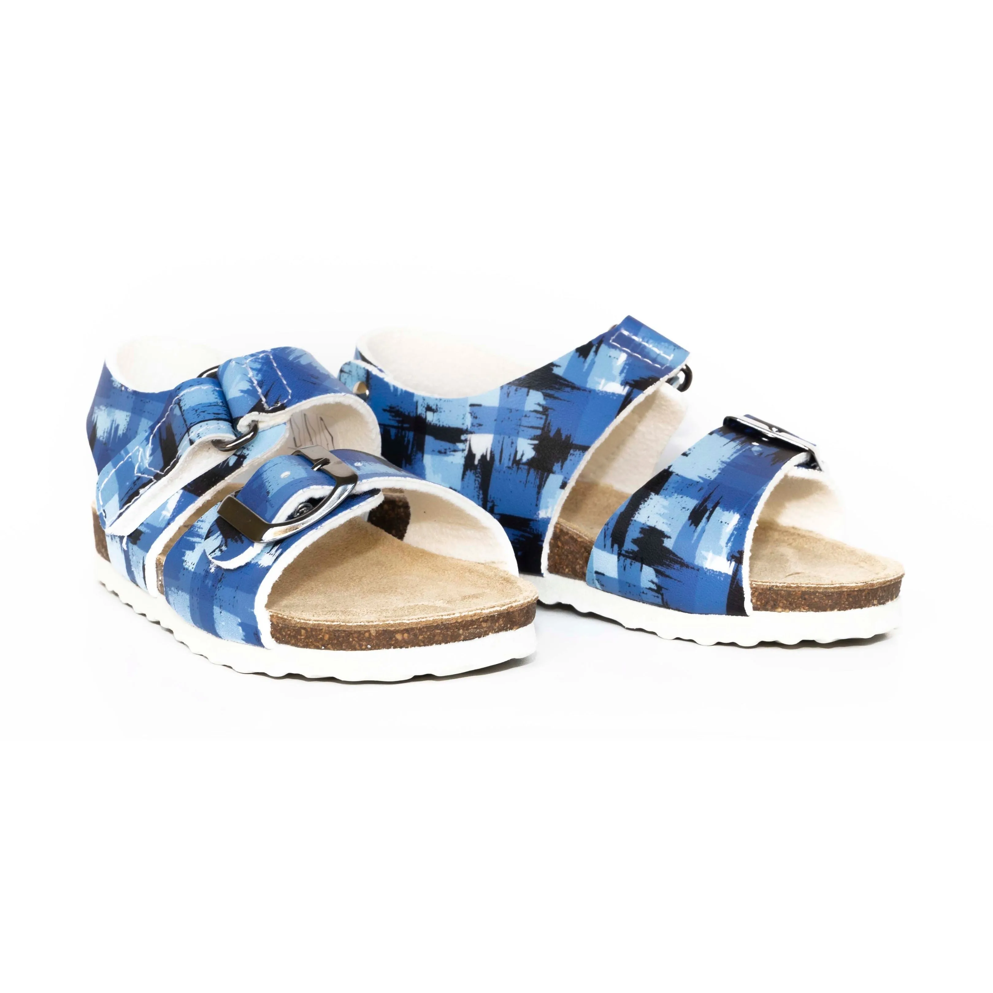 orthopedic older boys sandals : T97: light and dark blue