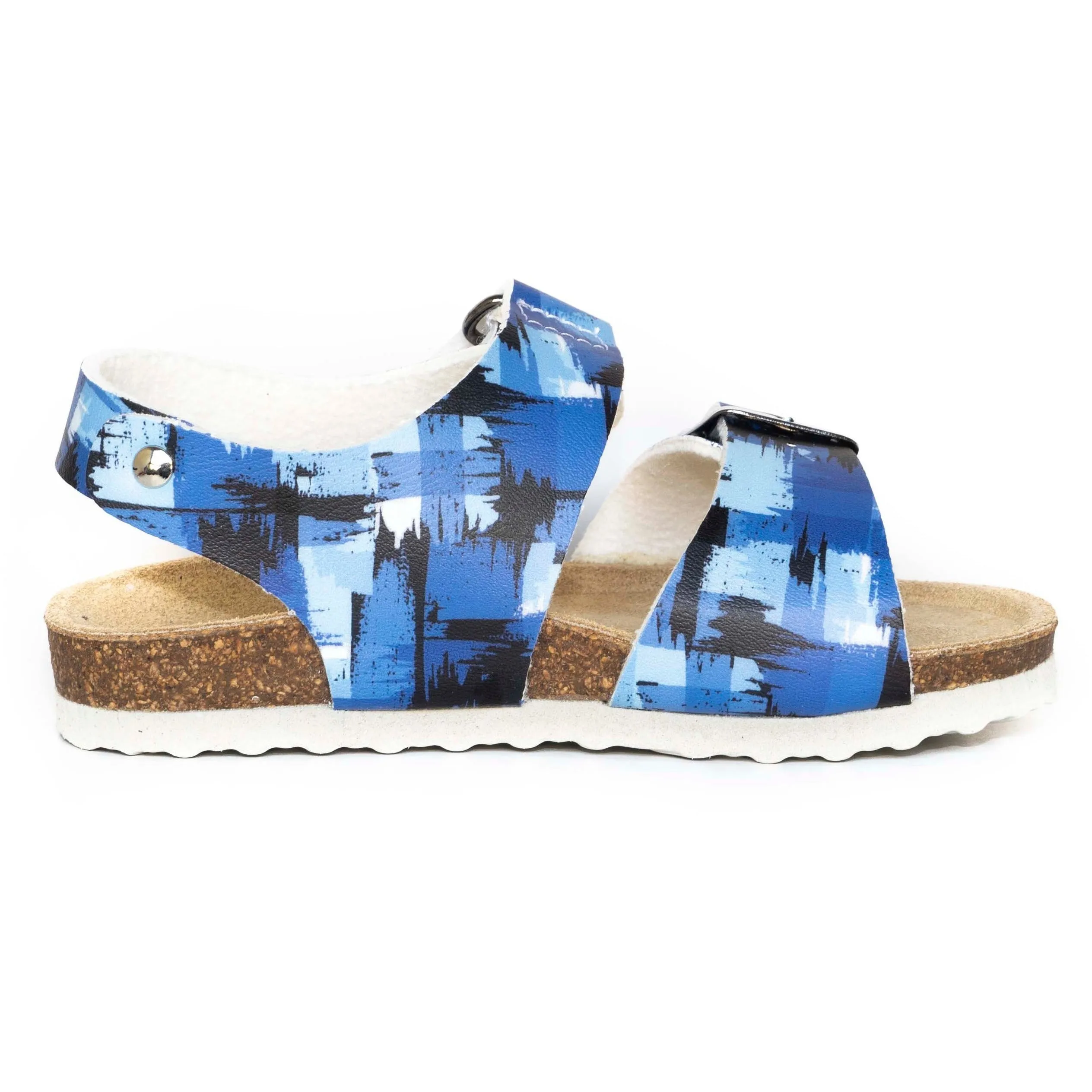 orthopedic older boys sandals : T97: light and dark blue