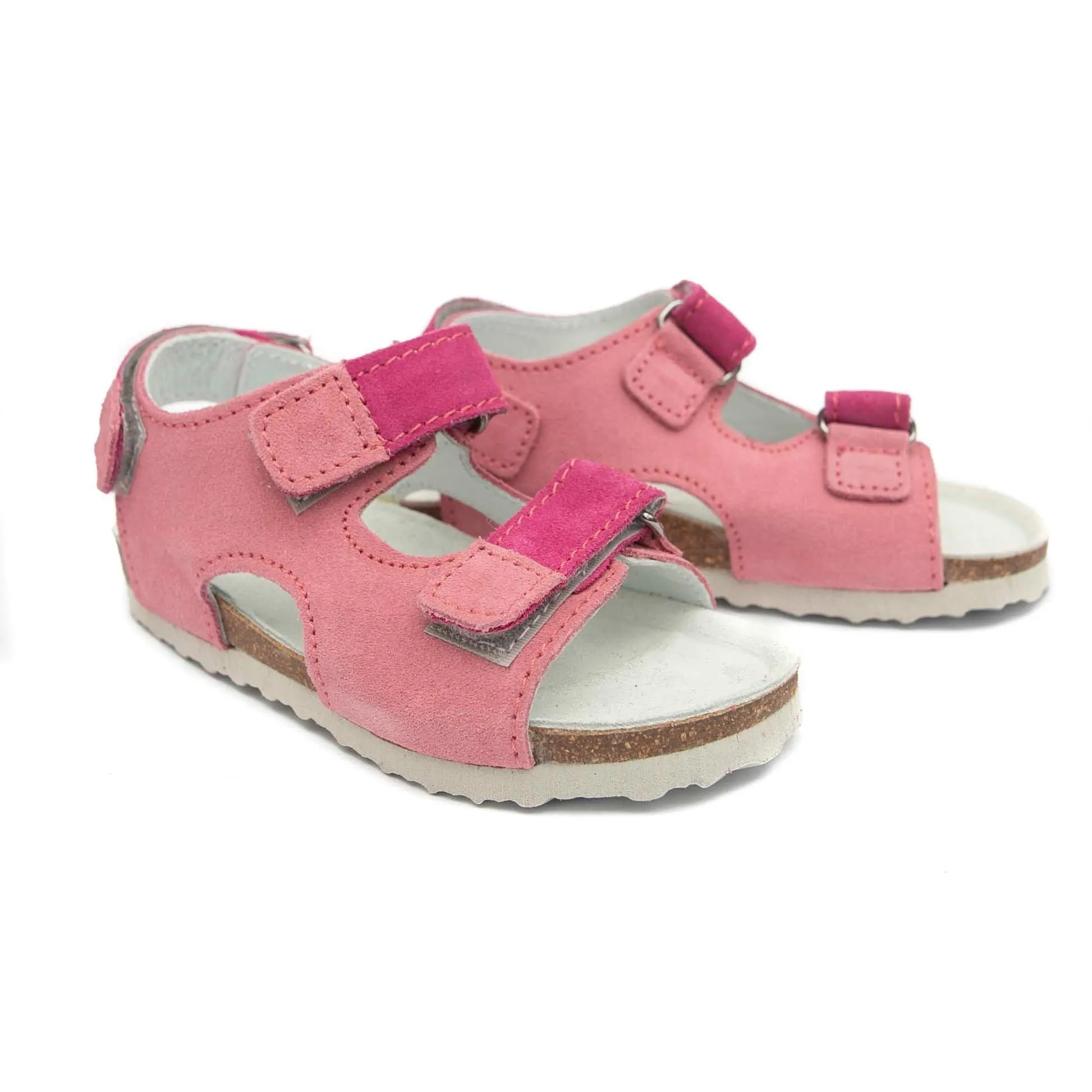 orthopedic older girls sandals  with open heel: T27: color pink