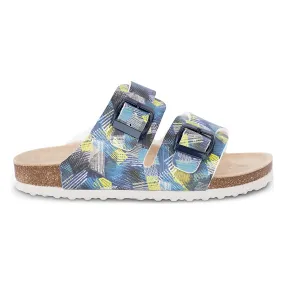 orthotic older girls/boys sandals : T94: blue green yellow