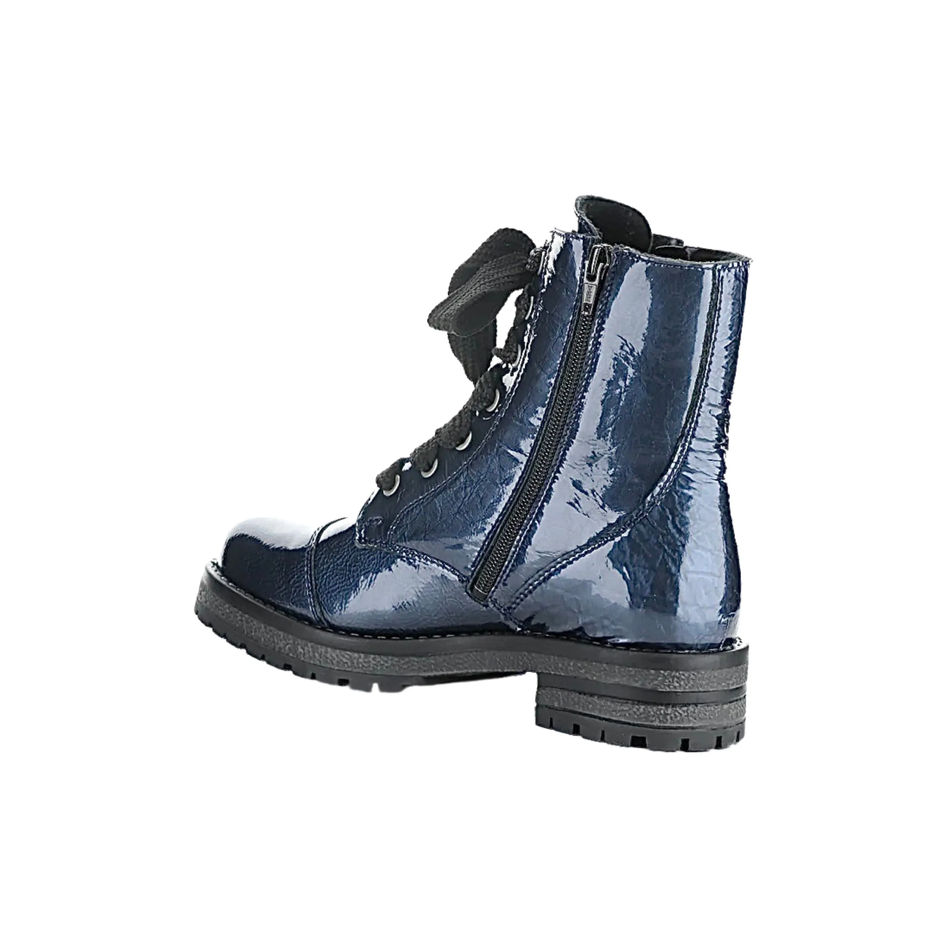 Paulie Blue Patent WATERPROOF Boot
