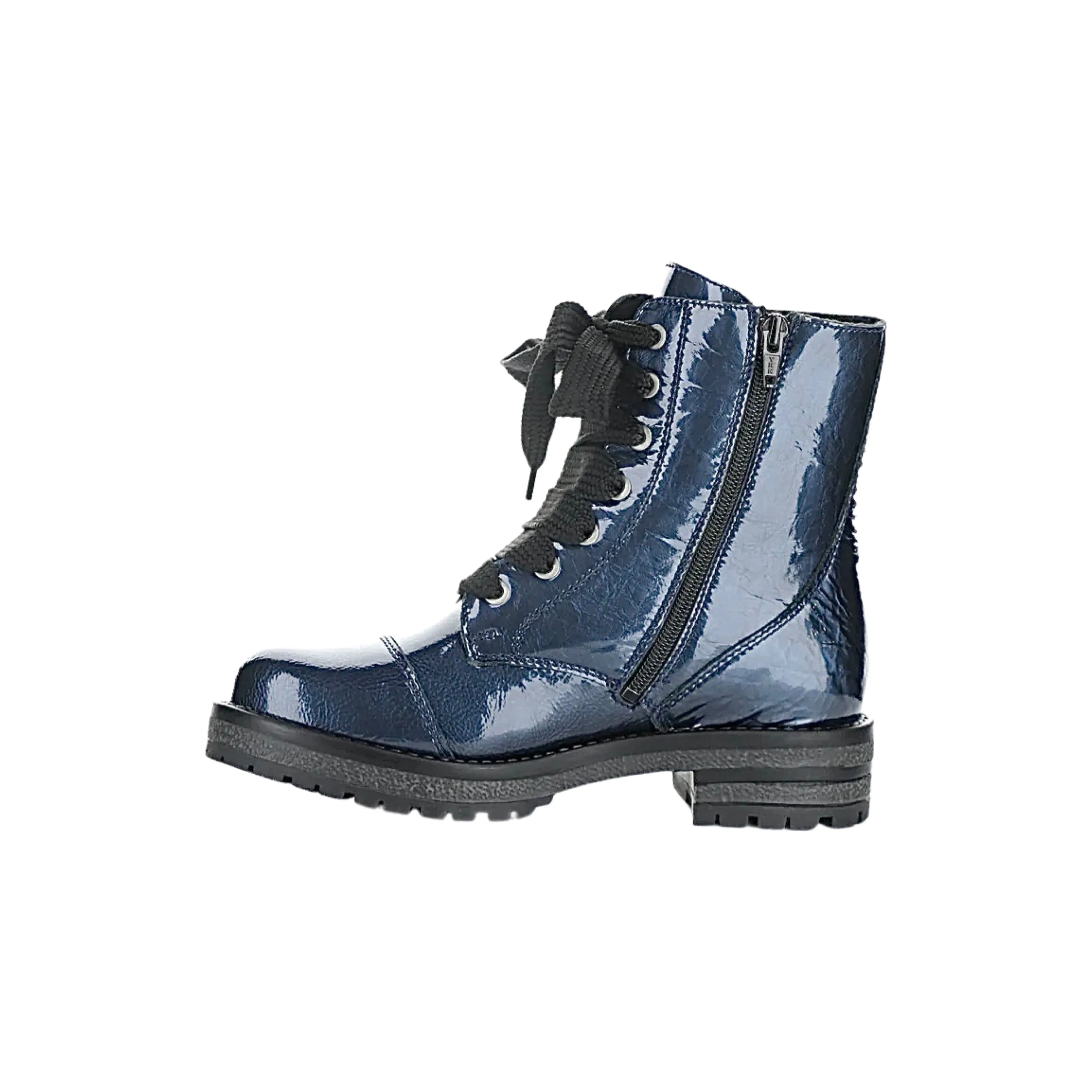 Paulie Blue Patent WATERPROOF Boot