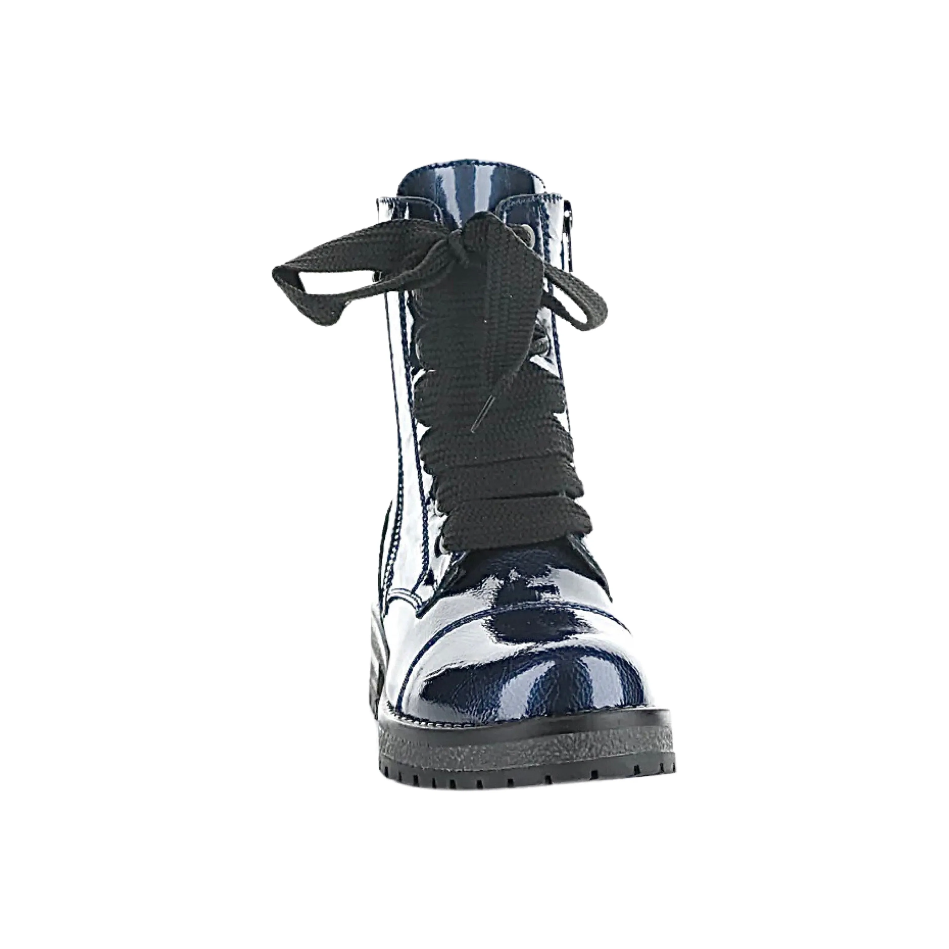 Paulie Blue Patent WATERPROOF Boot