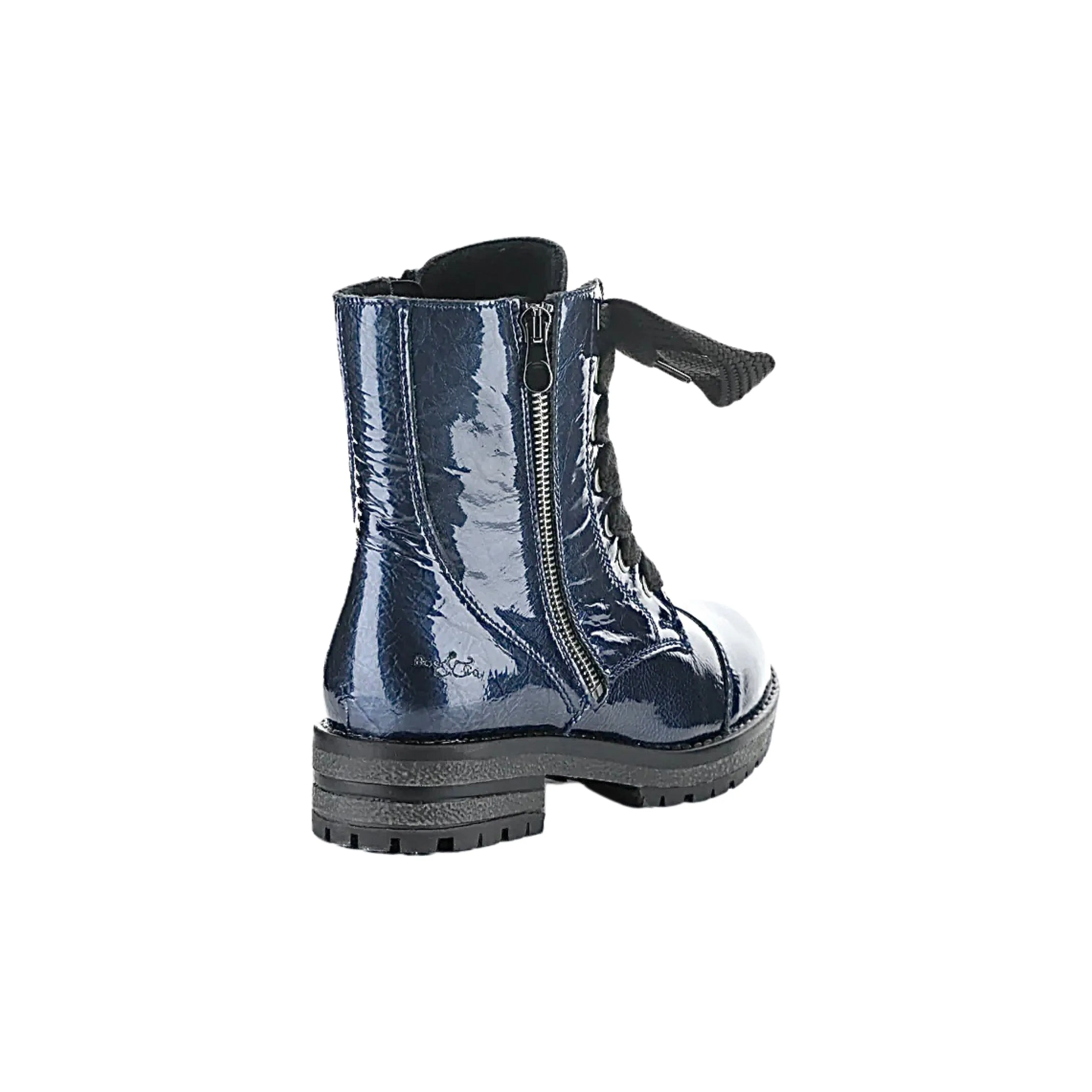 Paulie Blue Patent WATERPROOF Boot
