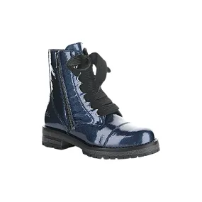 Paulie Blue Patent WATERPROOF Boot