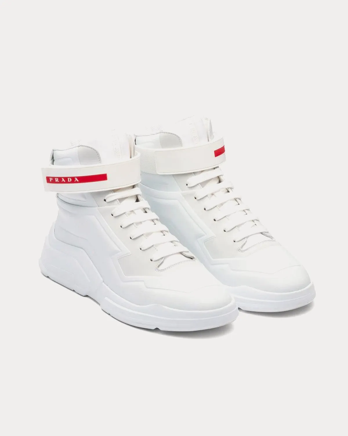 Polarius White High Top Sneakers