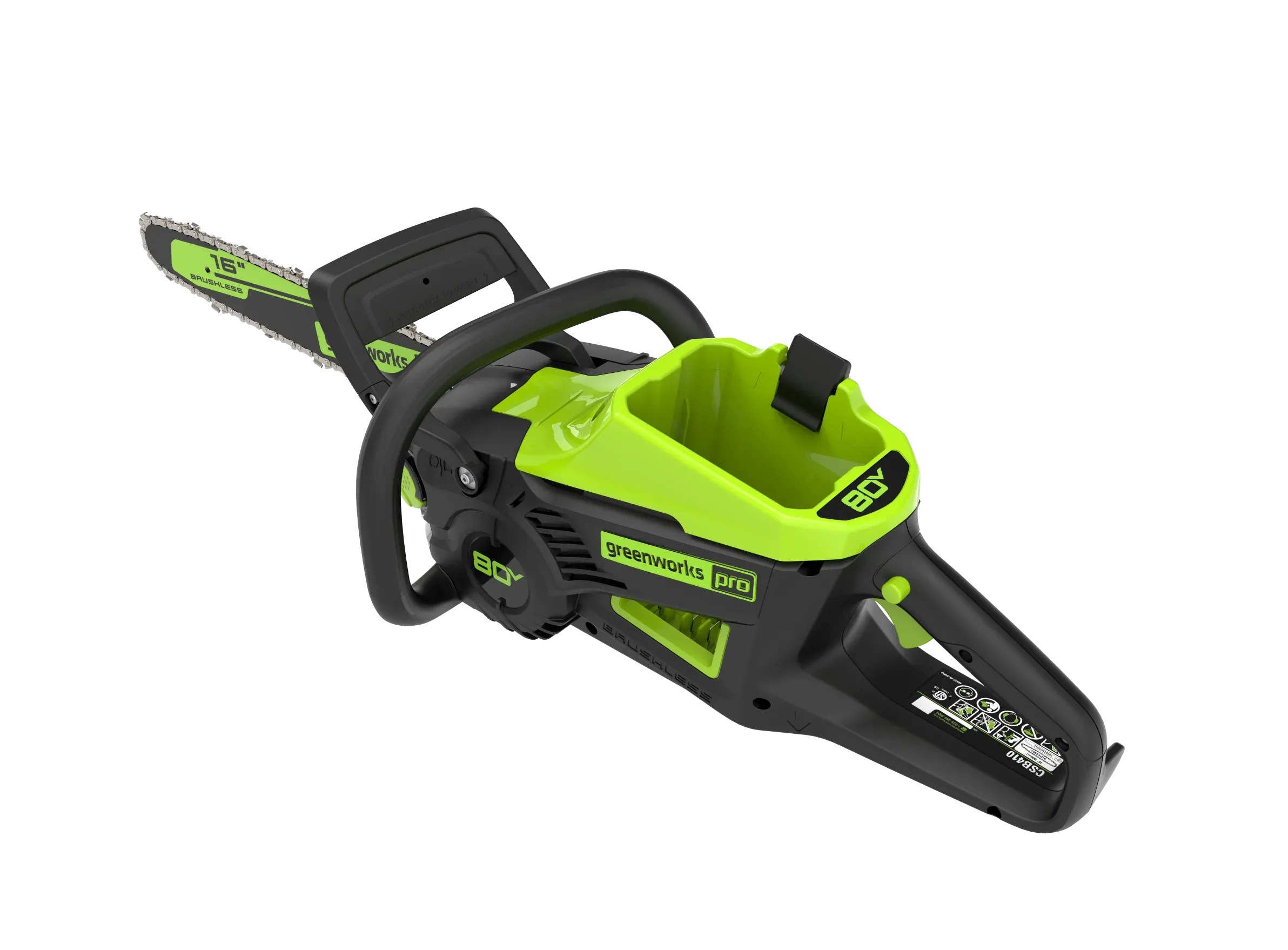 Pro 80V 16-inch Cordless Battery Chainsaw with 4.0 Ah Battery & Charger