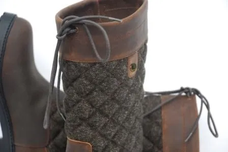 Rhinegold Elite Georgia Tweed Leather Country Boot