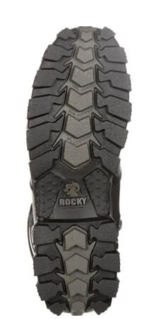 Rocky Mens Alpha Force Zipper Composite Toe Public Service Boot