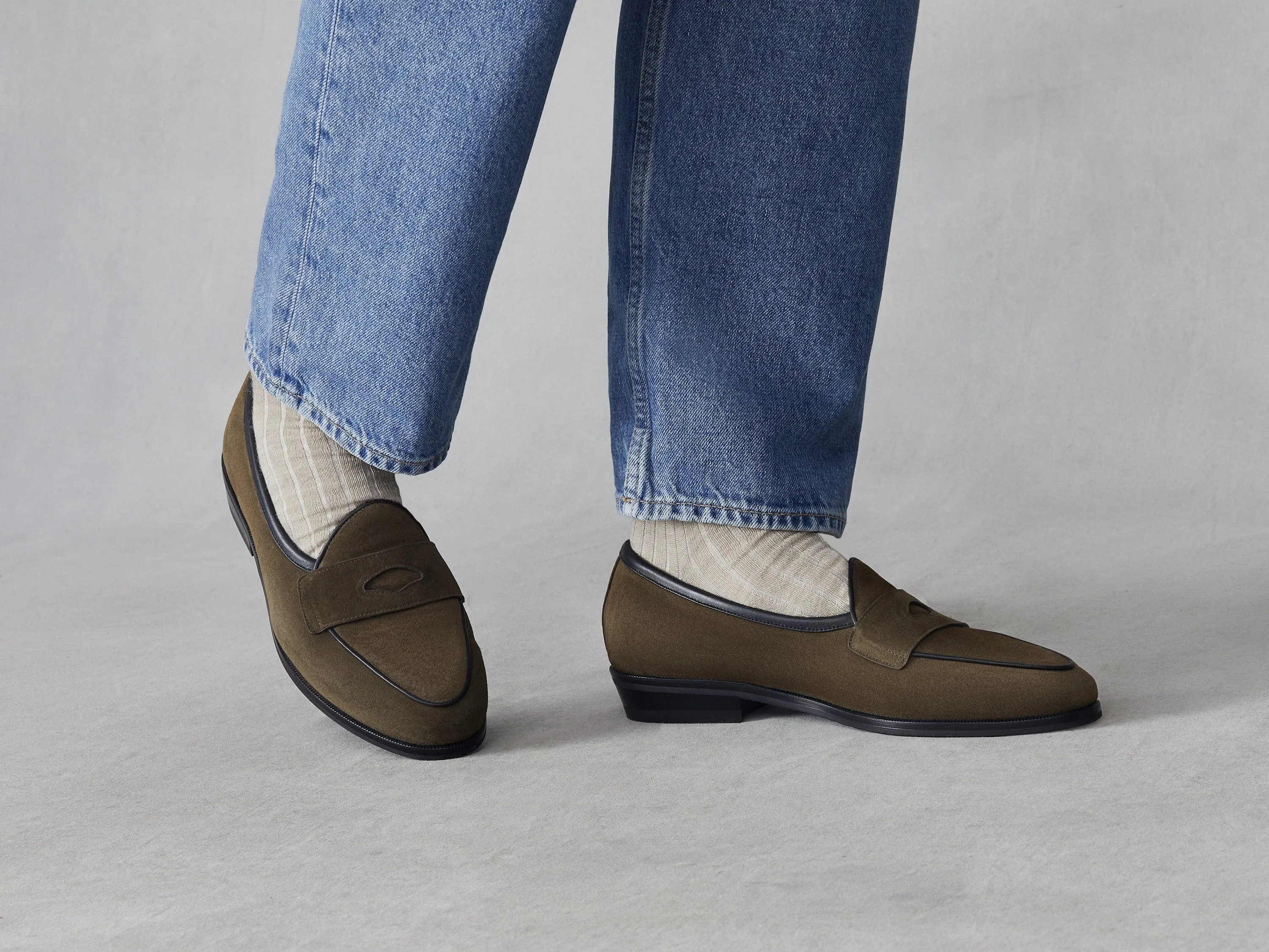 Sagan Ivy in Northern Green Glove Suede with Rubber Sole