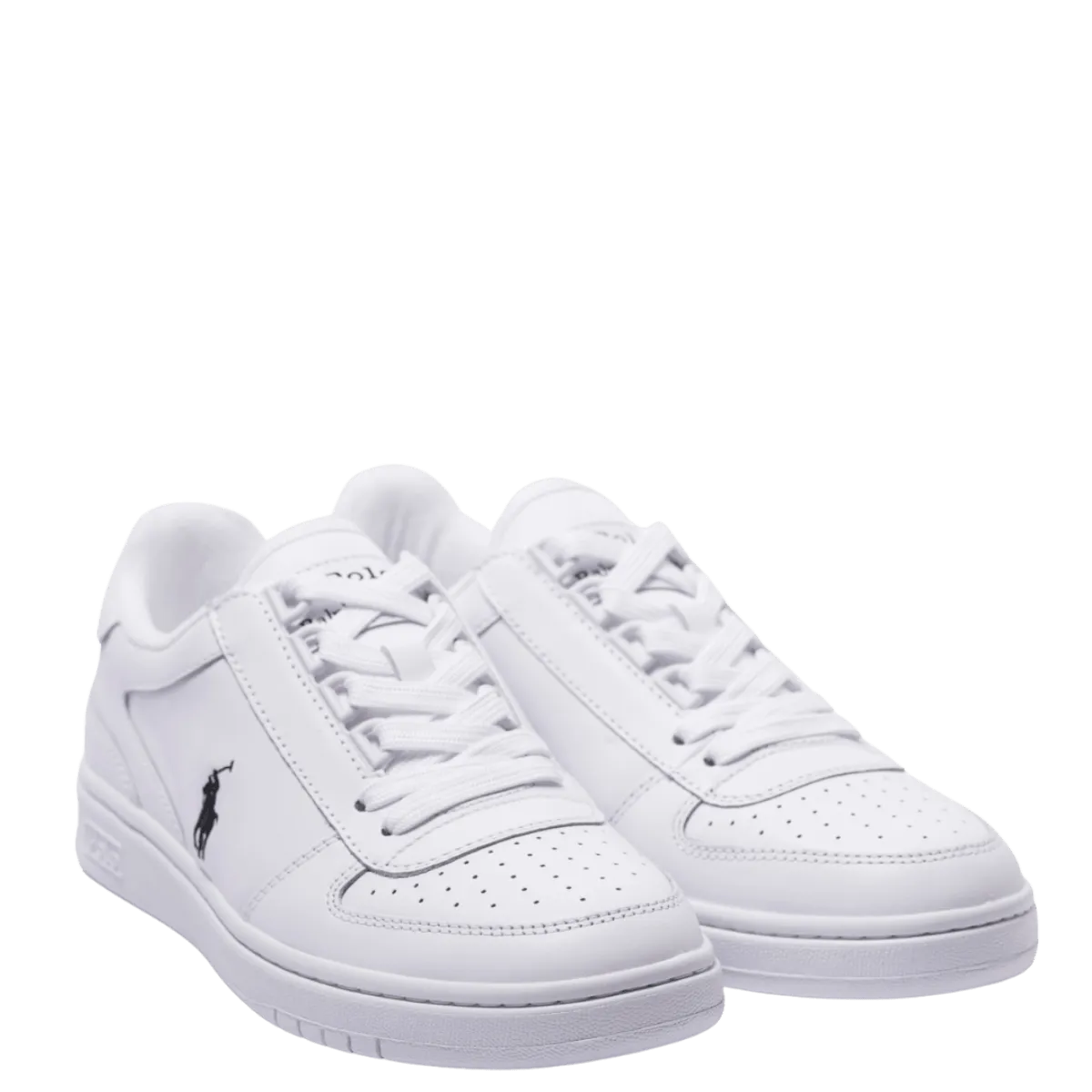 Sneaker Polo Ralph Lauren Court Pelle Bianco ULTIMO NUMERO: 46