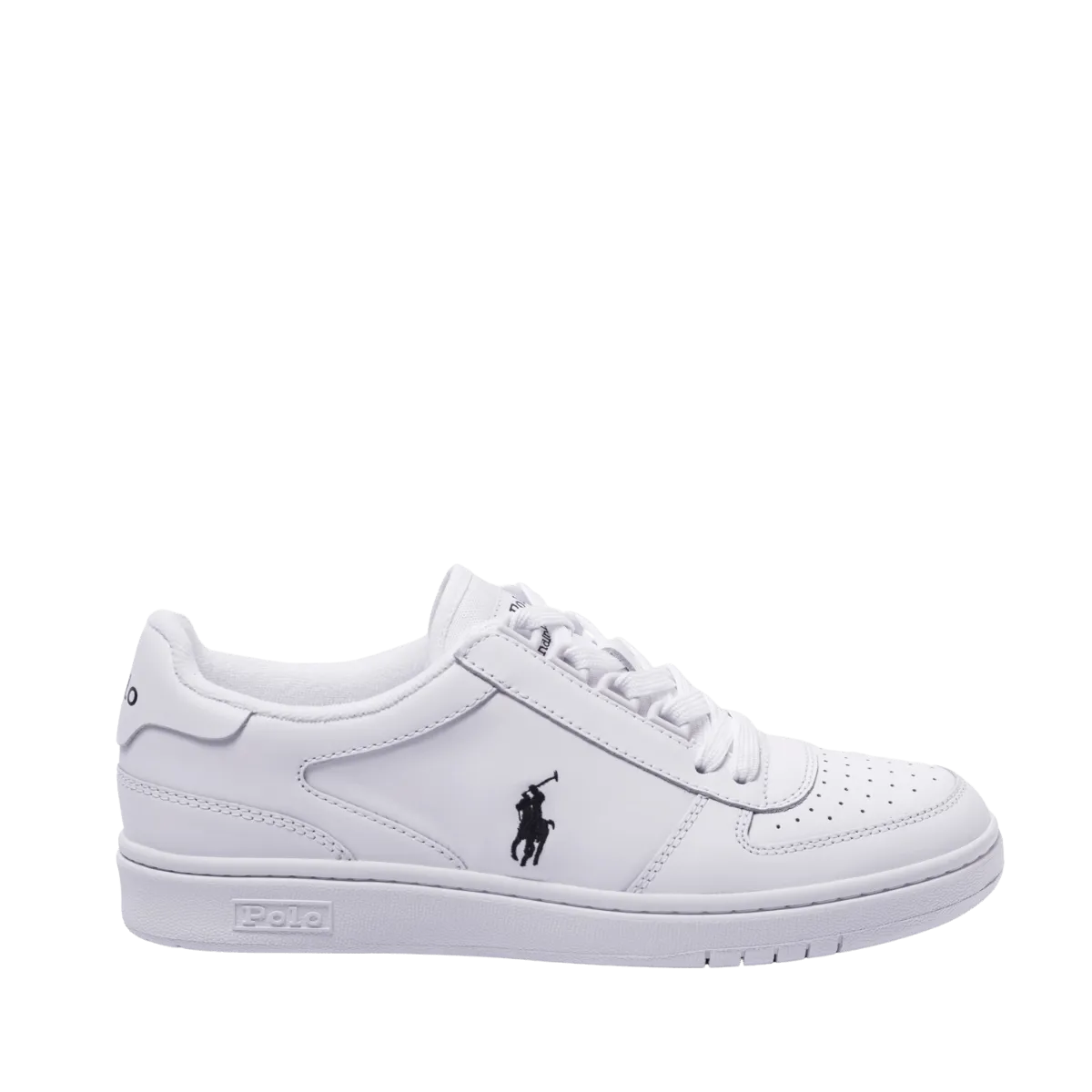 Sneaker Polo Ralph Lauren Court Pelle Bianco ULTIMO NUMERO: 46