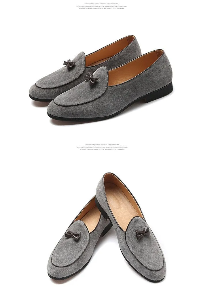 Suede Leather Men's Fashion Slip On Loafer Shoes