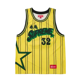 Supreme Star Basketball Jersey 'Yellow'