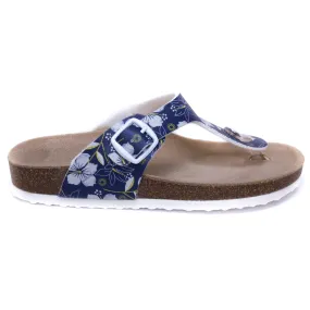 T96: colour 96 - white blue ladies orthotic sandals