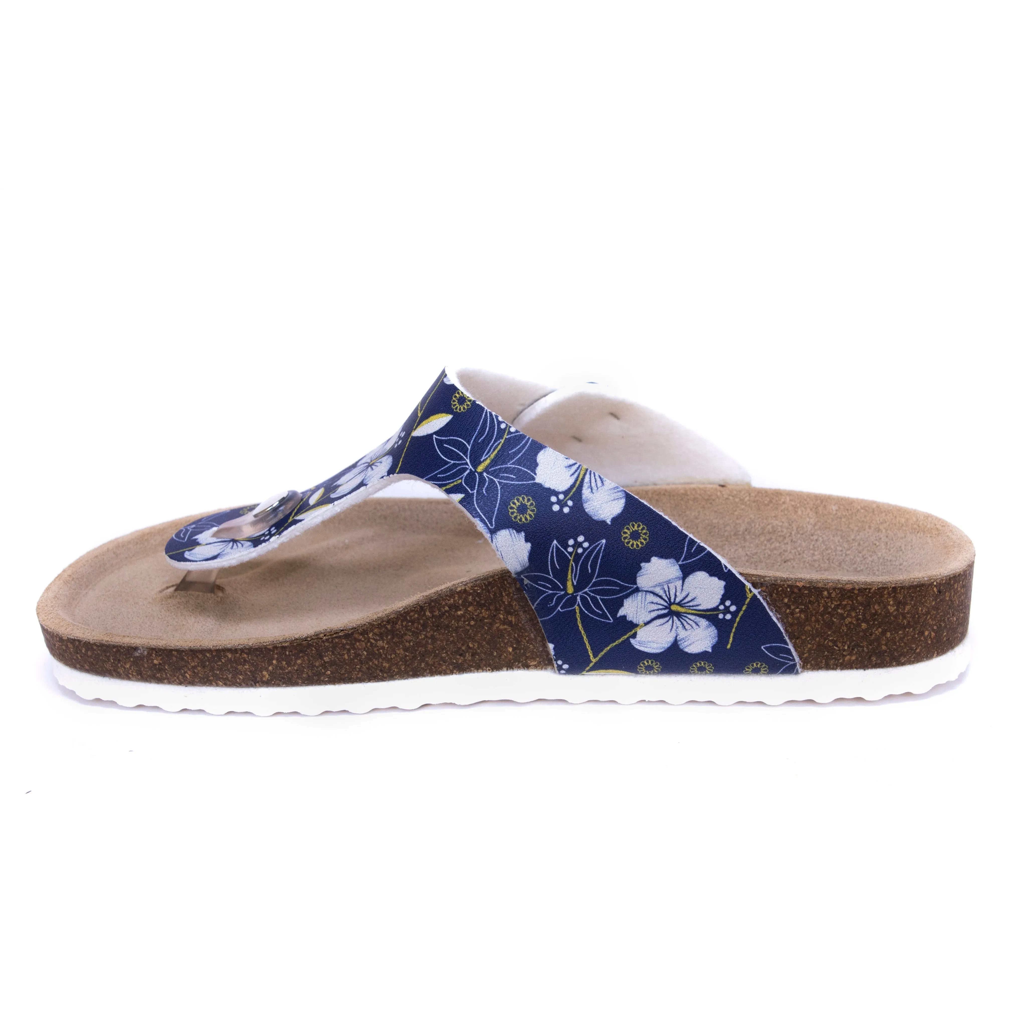 T96: colour 96 - white blue ladies orthotic sandals
