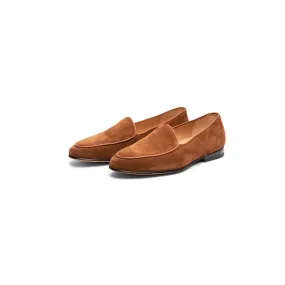 Tan Suede Classic Belgian Slipons