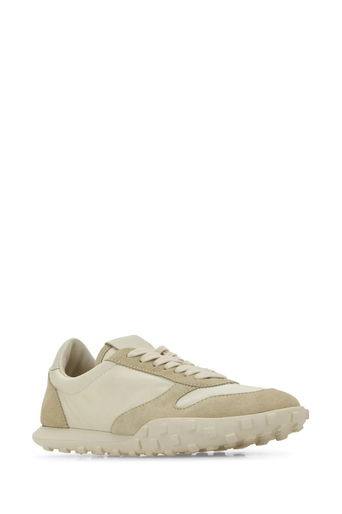Two-tone fabric and suede Moon sneakers
