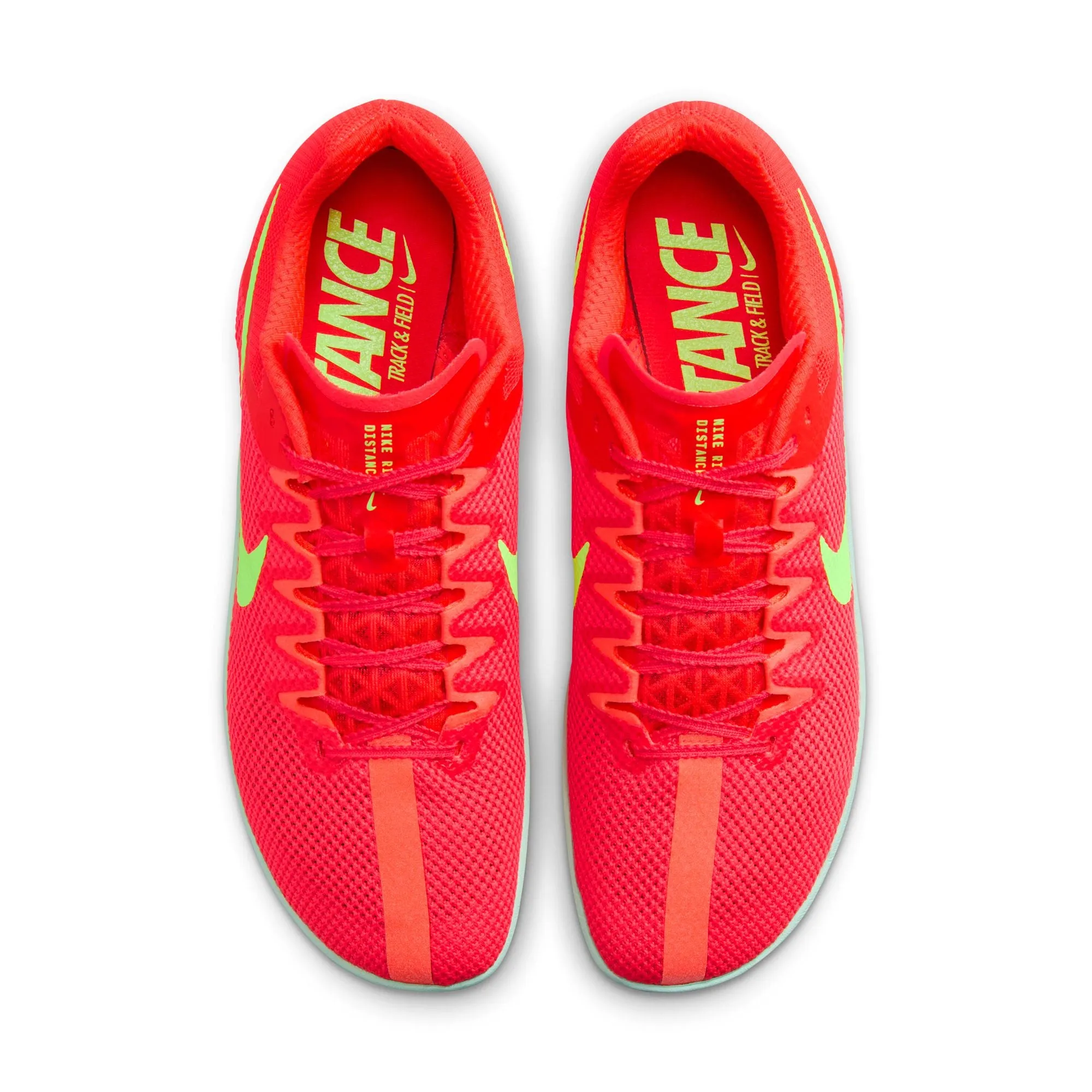 Unisex Zoom Rival Distance (600 - Bright Crimson/Washed Coral-Barely Volt)