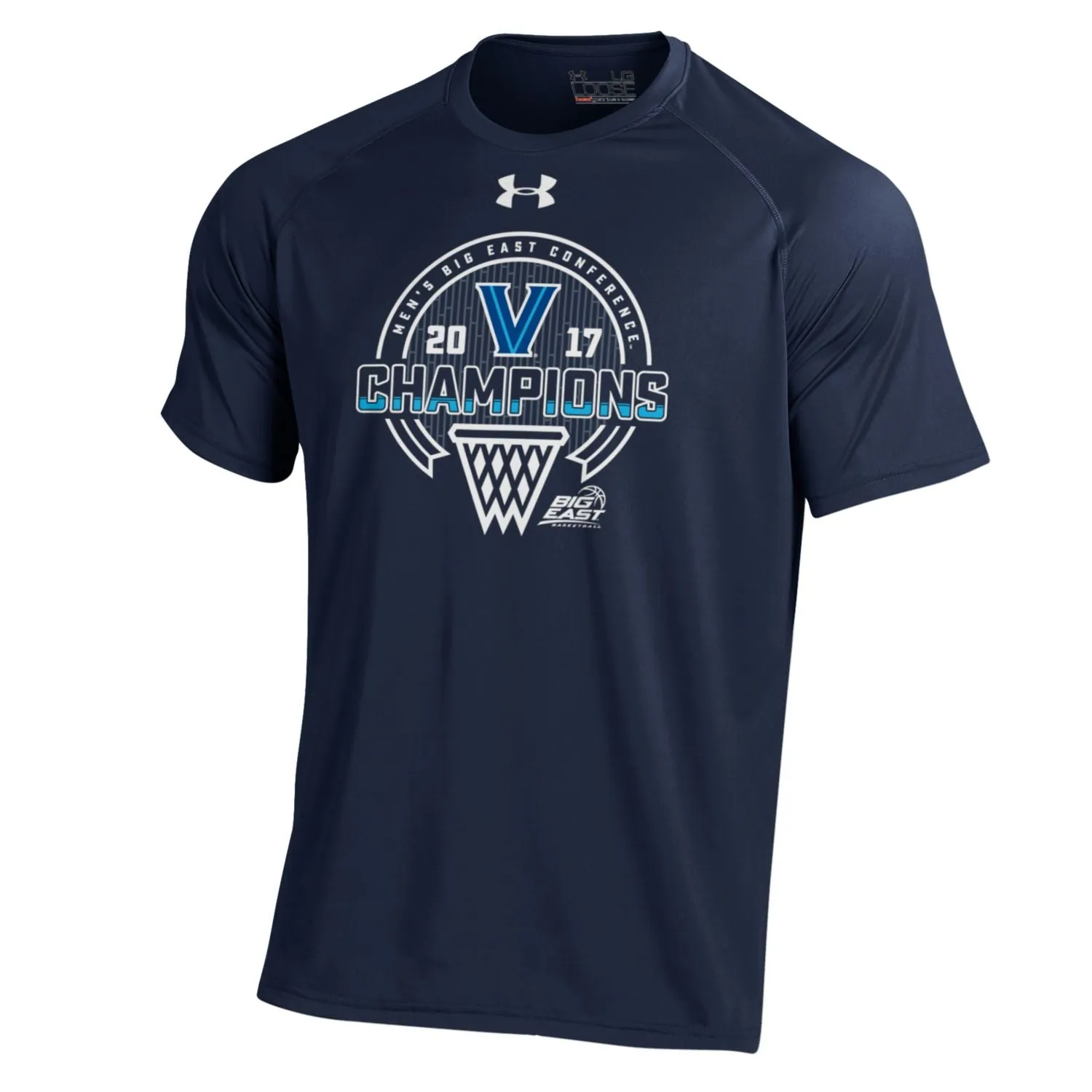 Villanova Wildcats Under Armour 2017 Big East Conf Basketball Champions T-Shirt