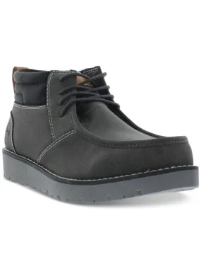 Weatherproof Vintage Men's Chester Faux-Leather Chukka Boots  Color Black Size 9