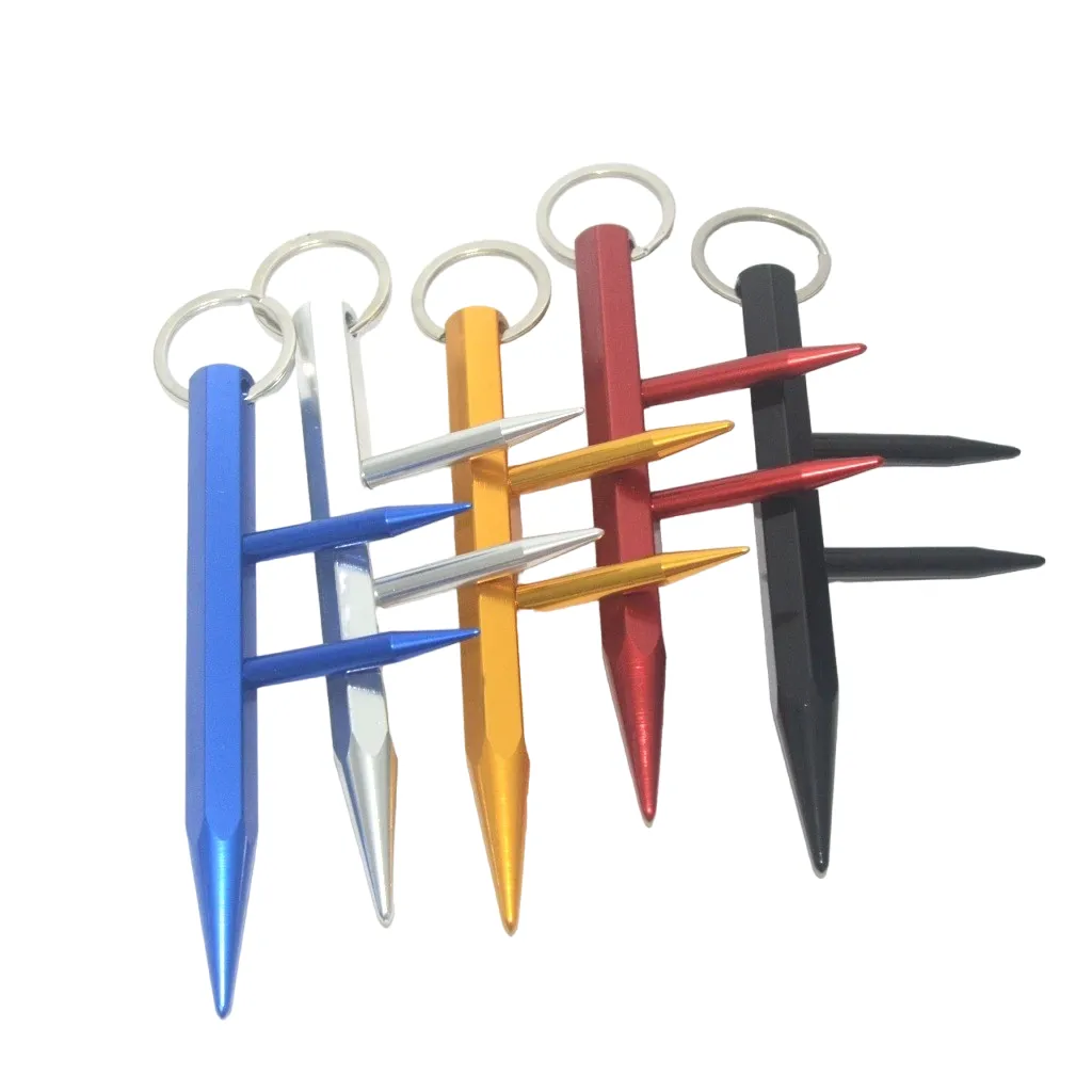 Wholesale Kubaton with Side-Spikes Self Defense Keychain