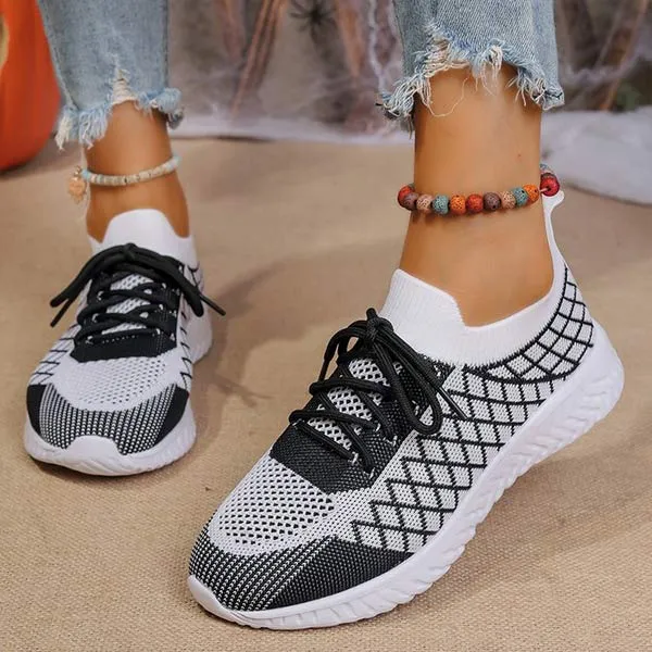 Women's Breathable Fly Knit Sneakers 94000908C